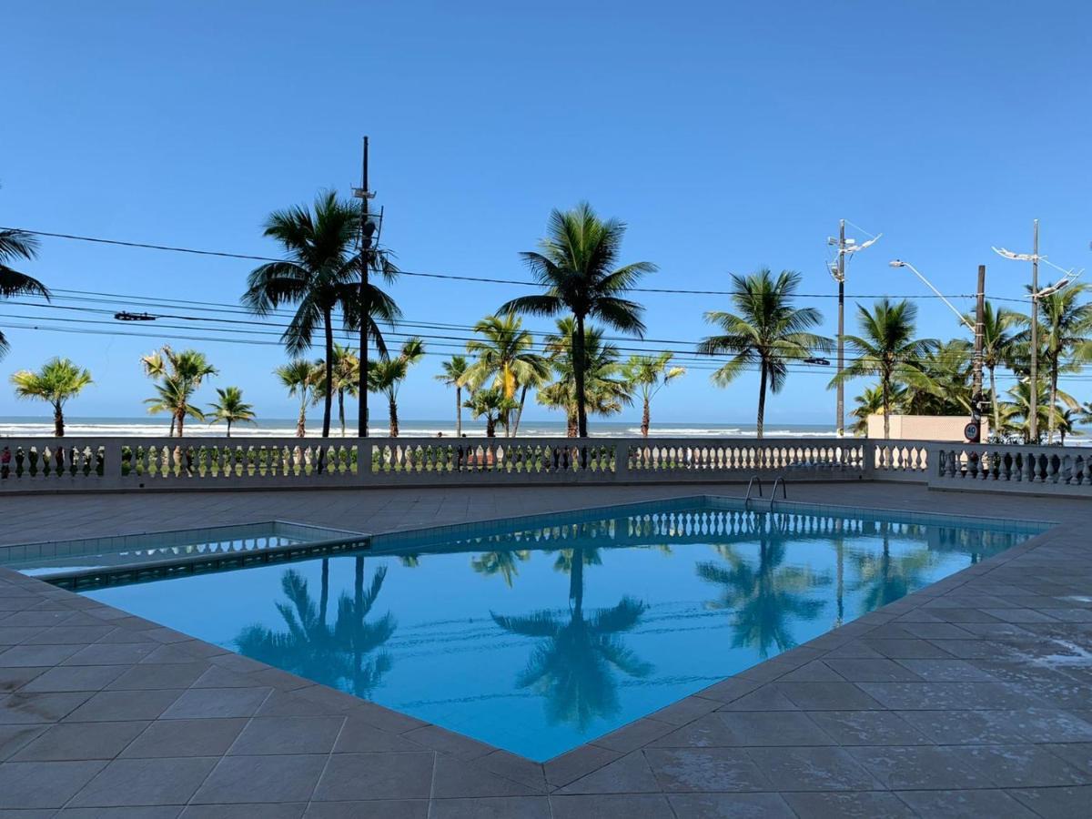 Apartamento Frente Ao Mar Com Varanda E Piscina Praia Grande  Exterior foto
